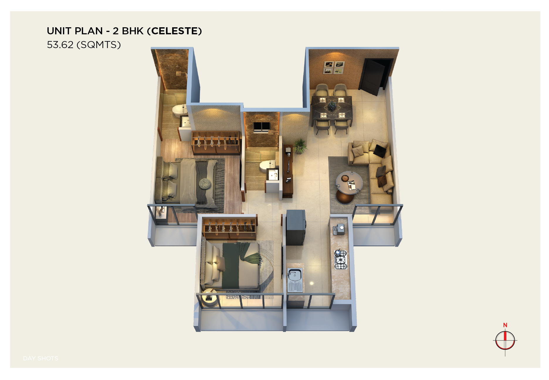 2 BHK Type 2C